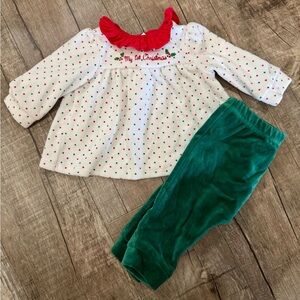 Little Me My First Christmas Baby Outfit Set‎ 6 Months Holiday